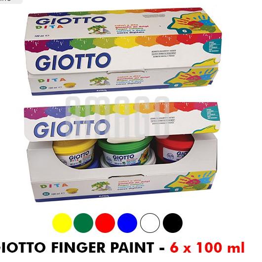 

GIOTTO COLORI A DITA FINGER PAINT - SET 6 WARNA - AMAN DAN - 534100 .
