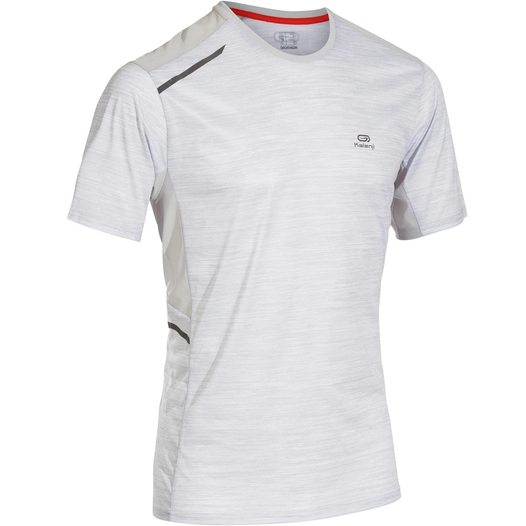 Kalenji Kaos Lari Pria tshirt run dry print m white Kalenji Kaos Lari Pria tshirt run dry print m white