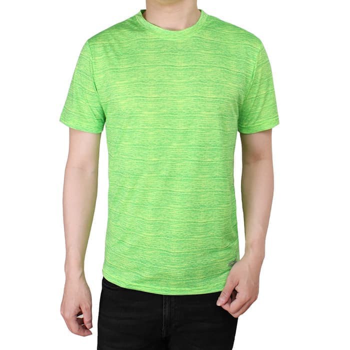 MILLS Fire Run Tee Shirt (Baju Sport / Running) - Neon Green