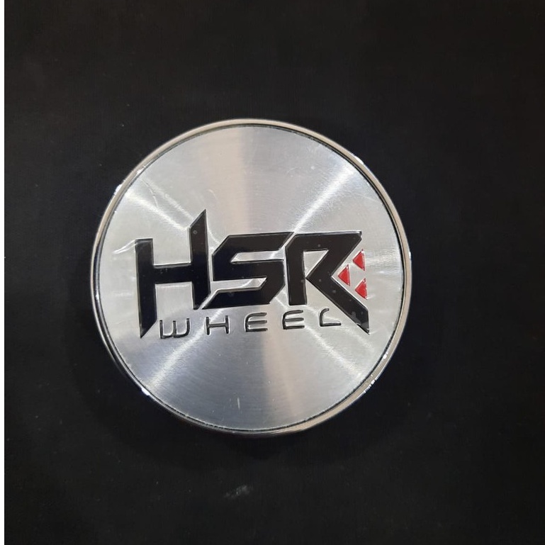 Dop emblem Cap Velg Mobil HSR Wheel Silver