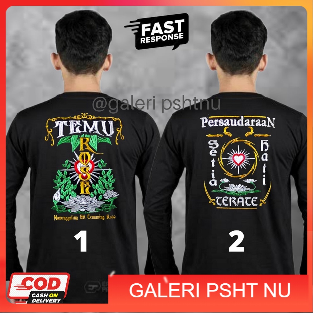 KAOS PSHT LENGAN PANJANG - KAOS PSHT LENGAN PANJANG BORDIR - KAOS PSHT LENGAN PANJANG DISTRO - KAOS 