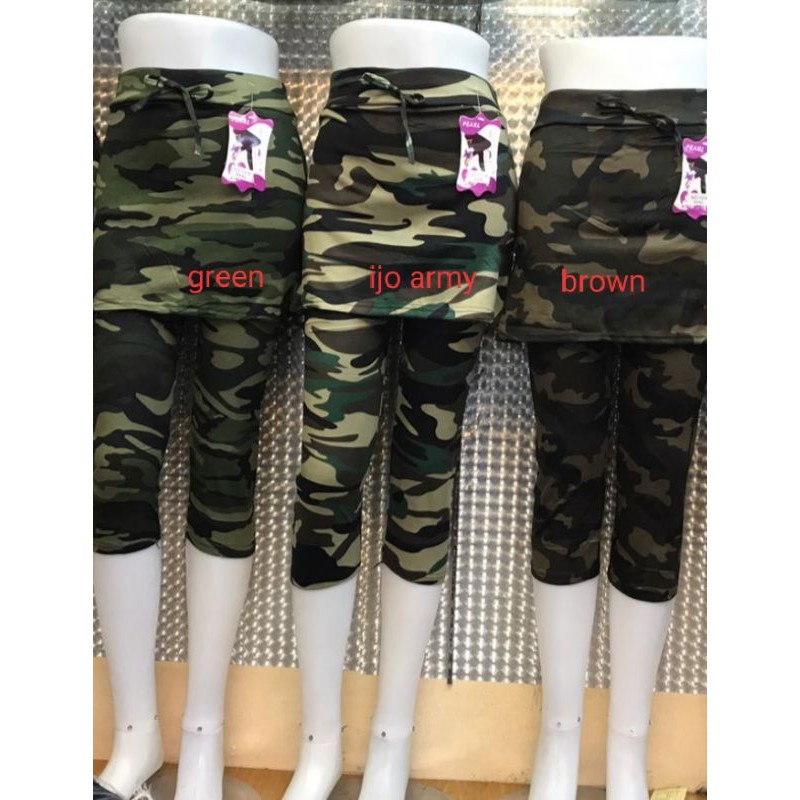 celana olahraga rok army 7/8 pendek/sepeda/senam/volly/aerobek/gym/senam/yoga sport