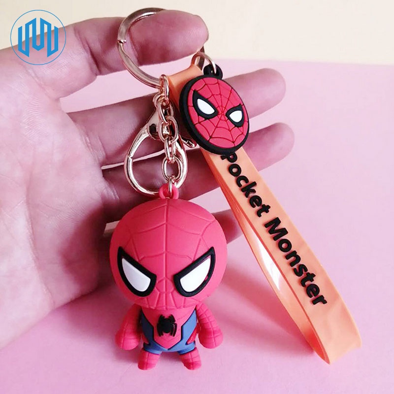Gantungan Kunci Unik Karakter Superhero Marvell Avenger Spiderman-3