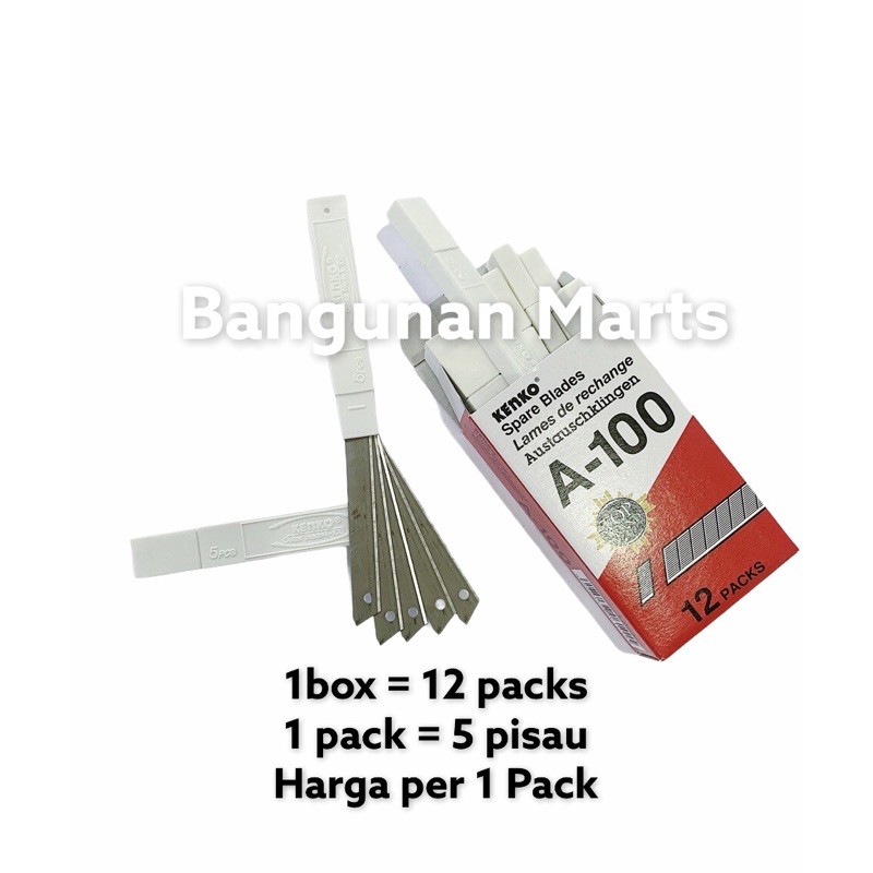 

Isi Cutter Kenko kecil A 100 ASLI | Isi cutter A100 | Pemotong kertas | Bangunan Marts