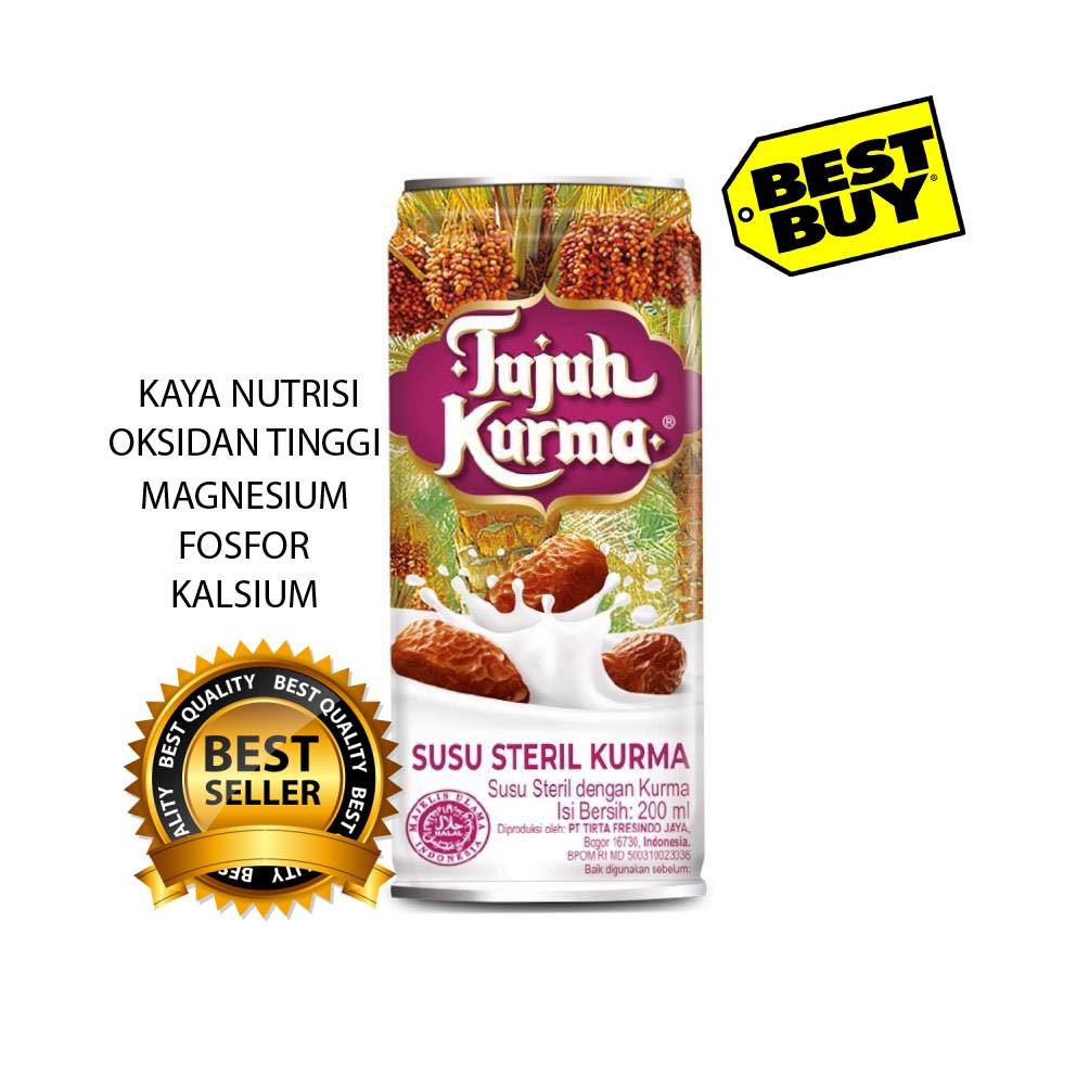 Susu Tujuh Kurma Susu Kurma Steril Kaleng 200ml Indonesia