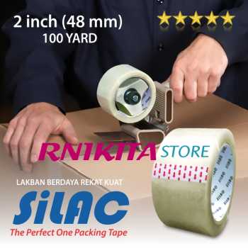 

Lakban SILAC Original Packaging Tape Satuan - 2 inch - 48mm - 100 yard