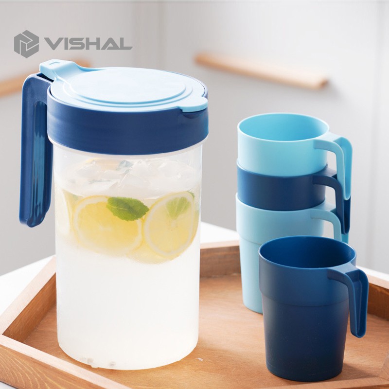 VISHAL 5In1 Eskan Air Minum/Teko Plastik Ceret Air Plastik /Teko Air/Pitcher Water water Jug Infused