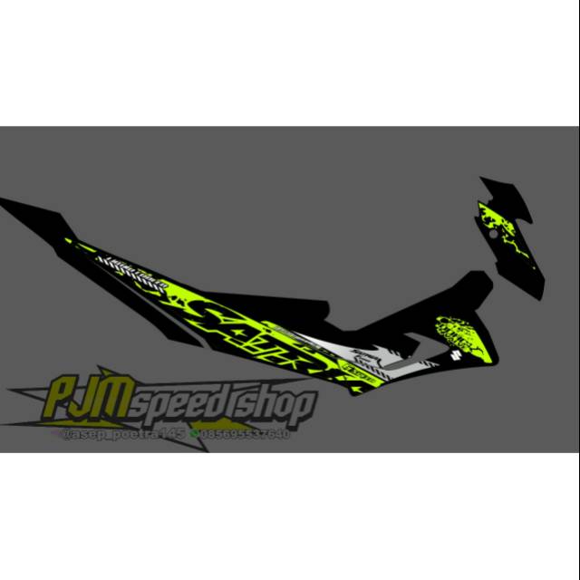 Striping custom satria FU FL facelift tipe sayap s