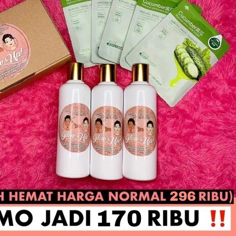 ♛ [GRATIS 1PCS] PEMUTIH SUPER GLOW UP | GLOWUPINDO | 3PCS ♪