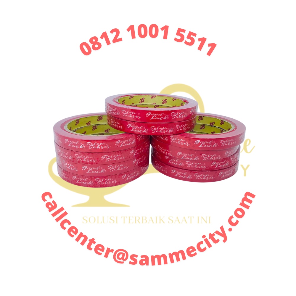 

ISOLASI PRINTING "GOOD LUCK SELALU SUKSES