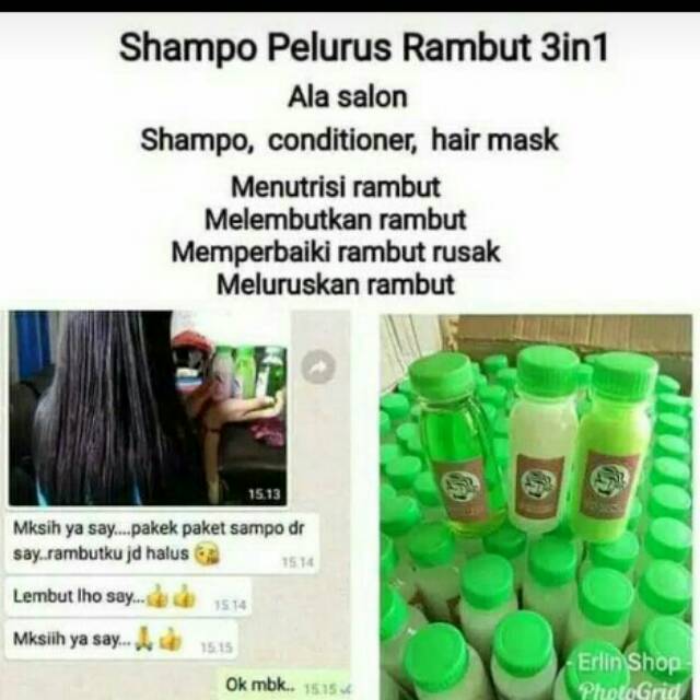 Shampo pelurus rambut