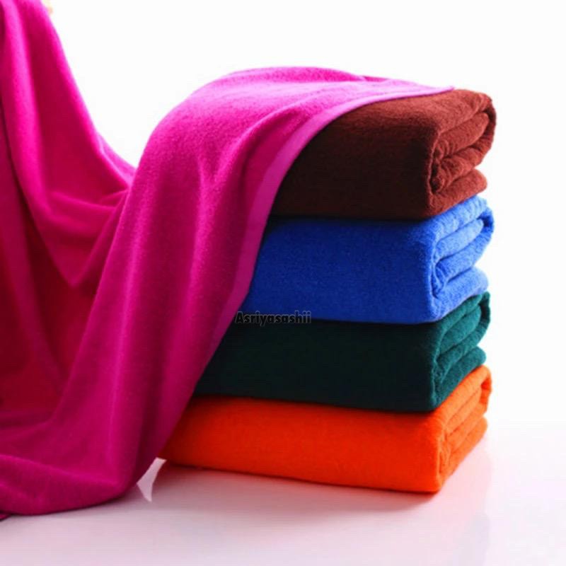 Handuk Tanggung Pink 50x100 Asriyasashii Cotton 100% Tebal Lembut Termurah Terlaris