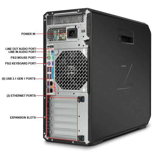 HP WorkStation Z4 G4 Xeon W-2123 8GB 1TB VGA 2GB