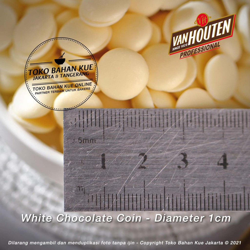 

Van Houten - Couverture White 27,8% Chocolate Coin 500gr Cokelat Putih