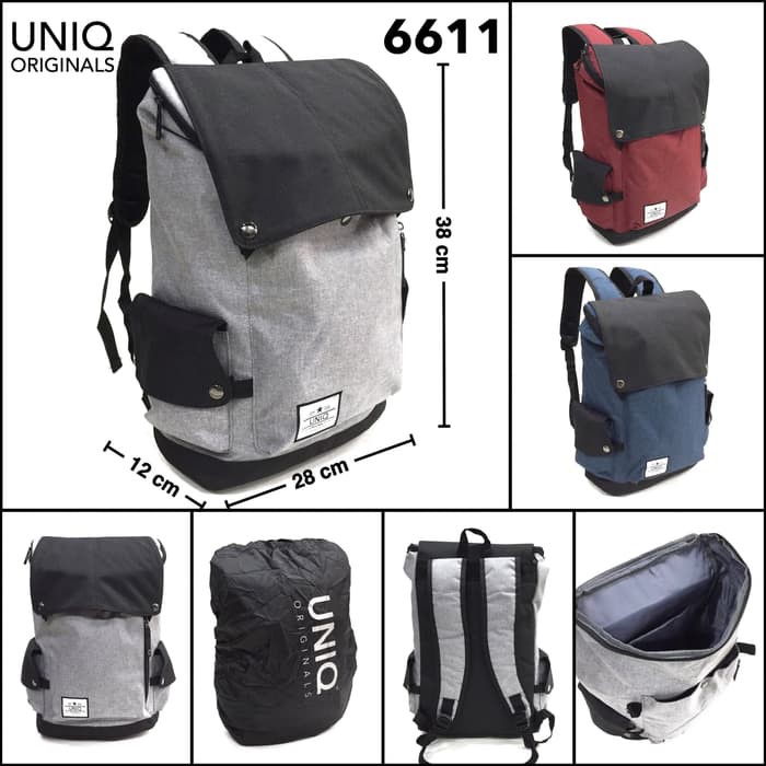 UNIQ Tas Ransel Sekolah Backpack Laptop 6611