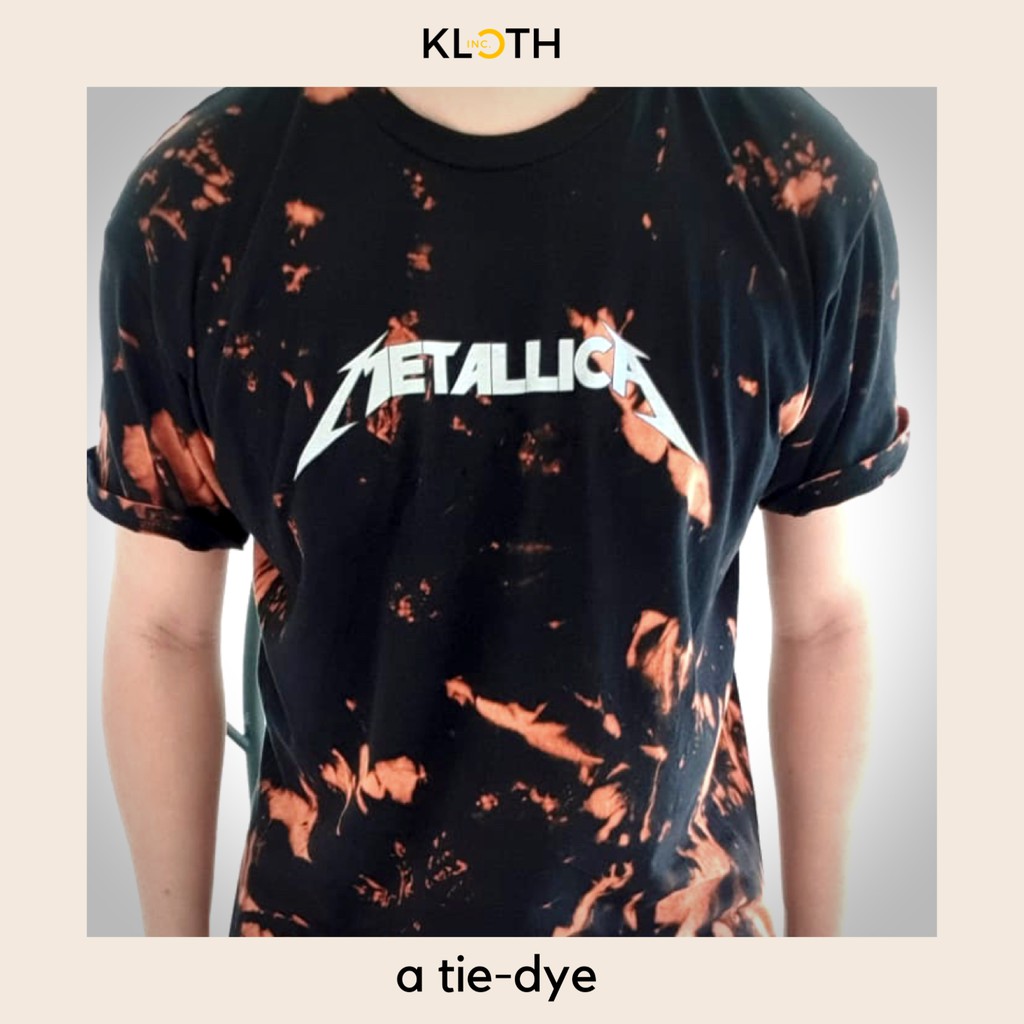 Kaos Tie Dye / Tie Dye Shirt GnR Nirvana Metallica