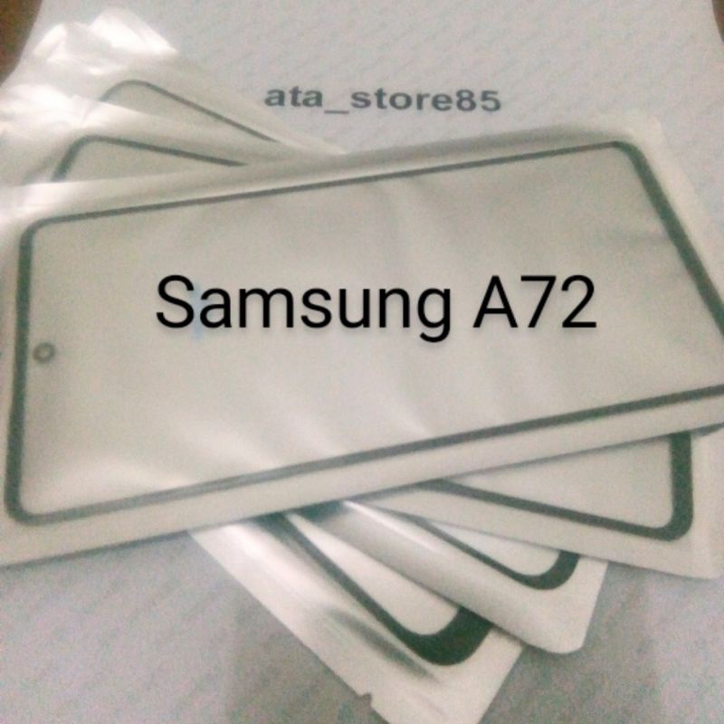 Kaca LCD Samsung Galaxy A72 Depan Kaca LCD TS TC Touchscreen Glass LCD+Lem Plus Oca Kering Original