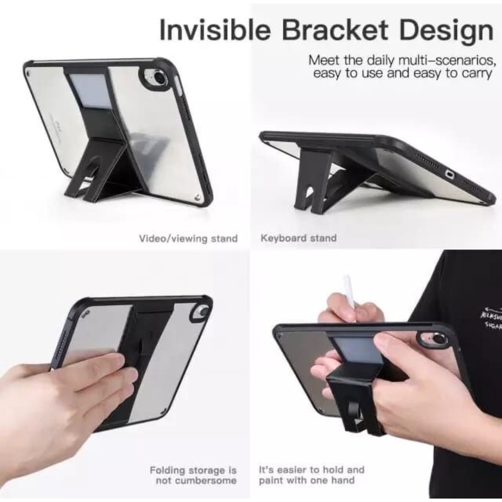 Shockproof Invisible Magnet Stand Holder Ipad mini 6 Ipad pro 11 Ipad 7 8 9 10.2 Case Cover