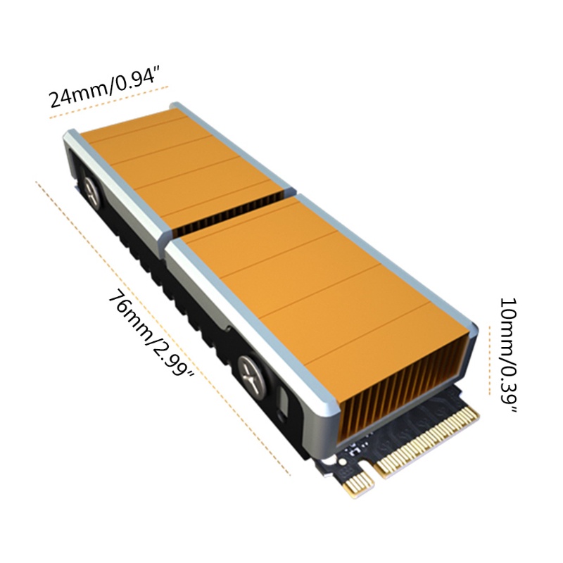 Bt Untuk M.2 2280 SSD Solid State Hardisk Heatsink Pendingin Thermal Pad Desktop PC