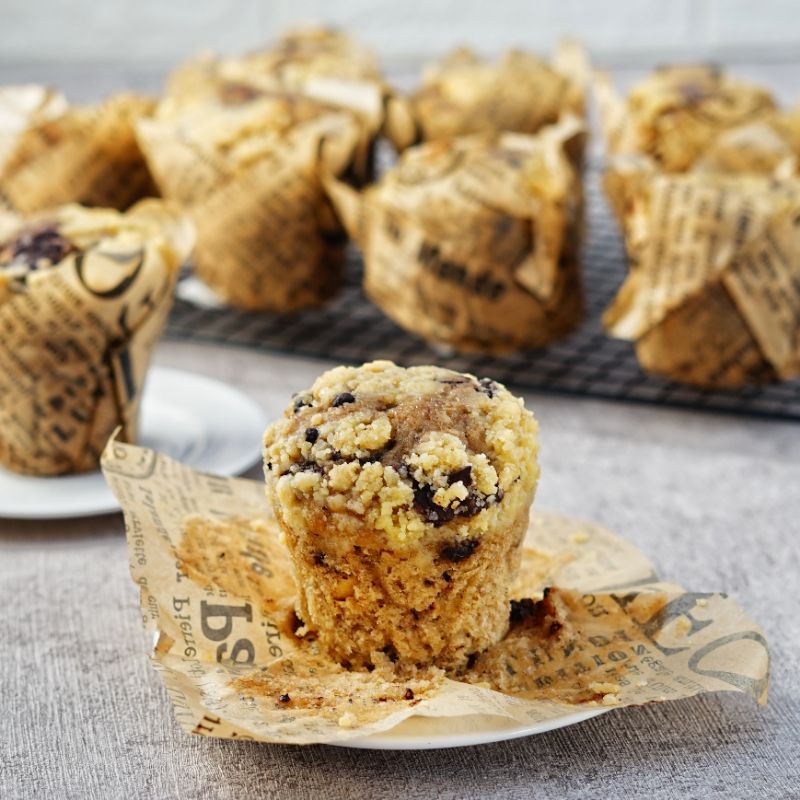 

Banana Choco Chip Crumble Muffin