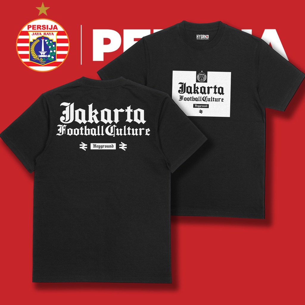 Original Heyground Kaos Persija Jakarta "Jakarta Football Culture" - Kaos Persija/Kaos Supporter Per