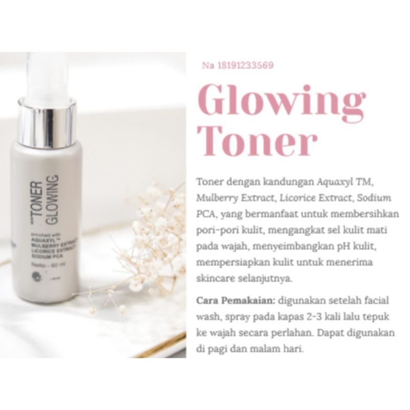 [100% ORI] MS GLOW TONER GLOW (Free gelang)