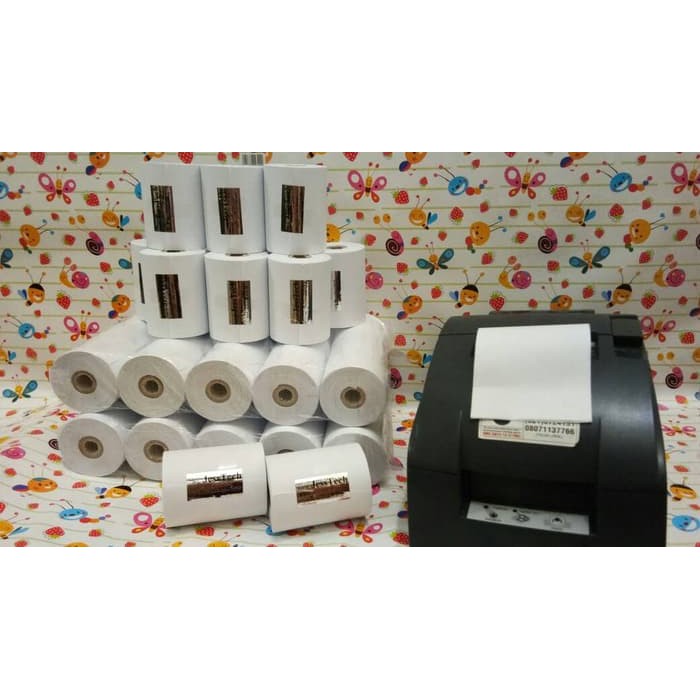 

Jual KERTAS HVS PRINTER KASIR 75 X 60 1 PLY DOT MATRIX Berkualitas