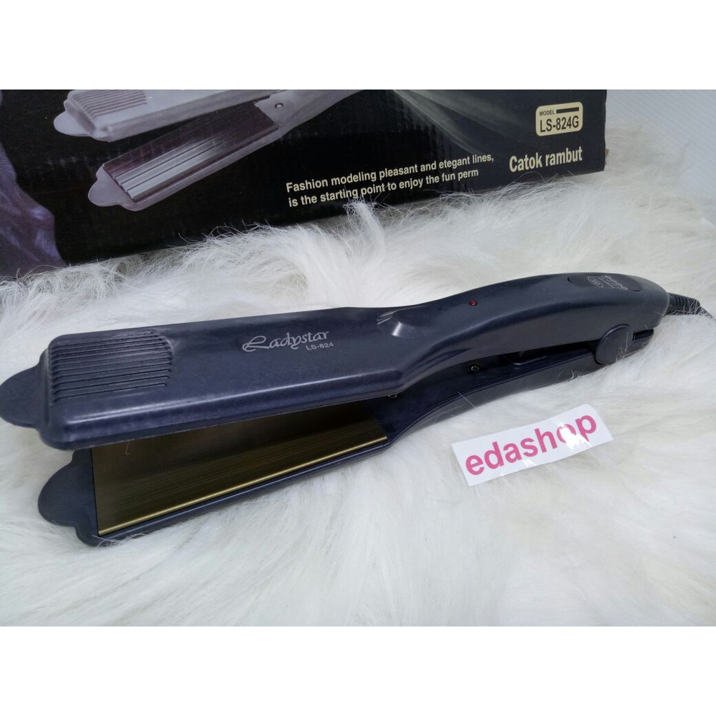 Catokan Ladystar ls-824 , catokan salon  catokan 2in1 catokan plat besar hairdryer