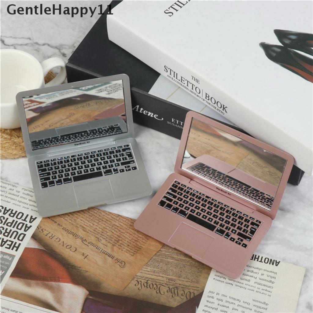 Gentlehappy Mainan Cermin Saku mini Bentuk laptop Untuk Anak Perempuan