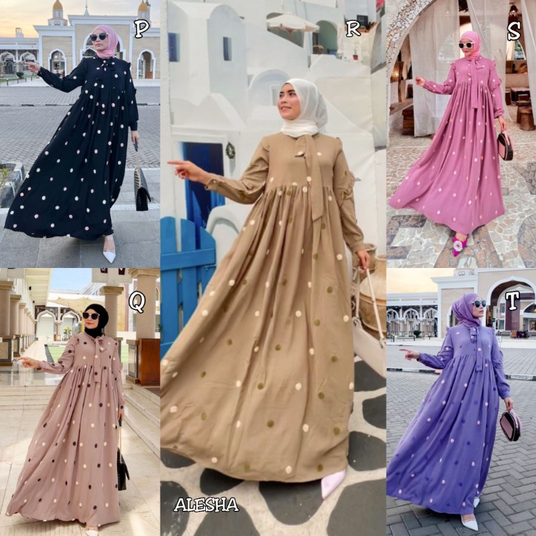 Gamis ALESHA Original by HMF Casual