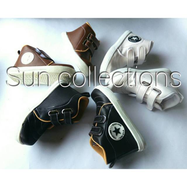 Sepatu Formal anak pria semi Boot