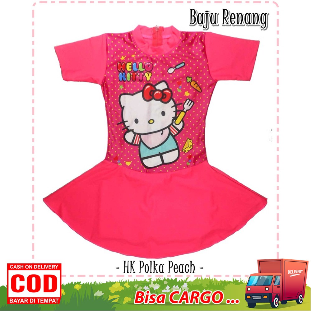 Baju Renang Rok Anak SD - Setelan Rok Renang Anak Motif