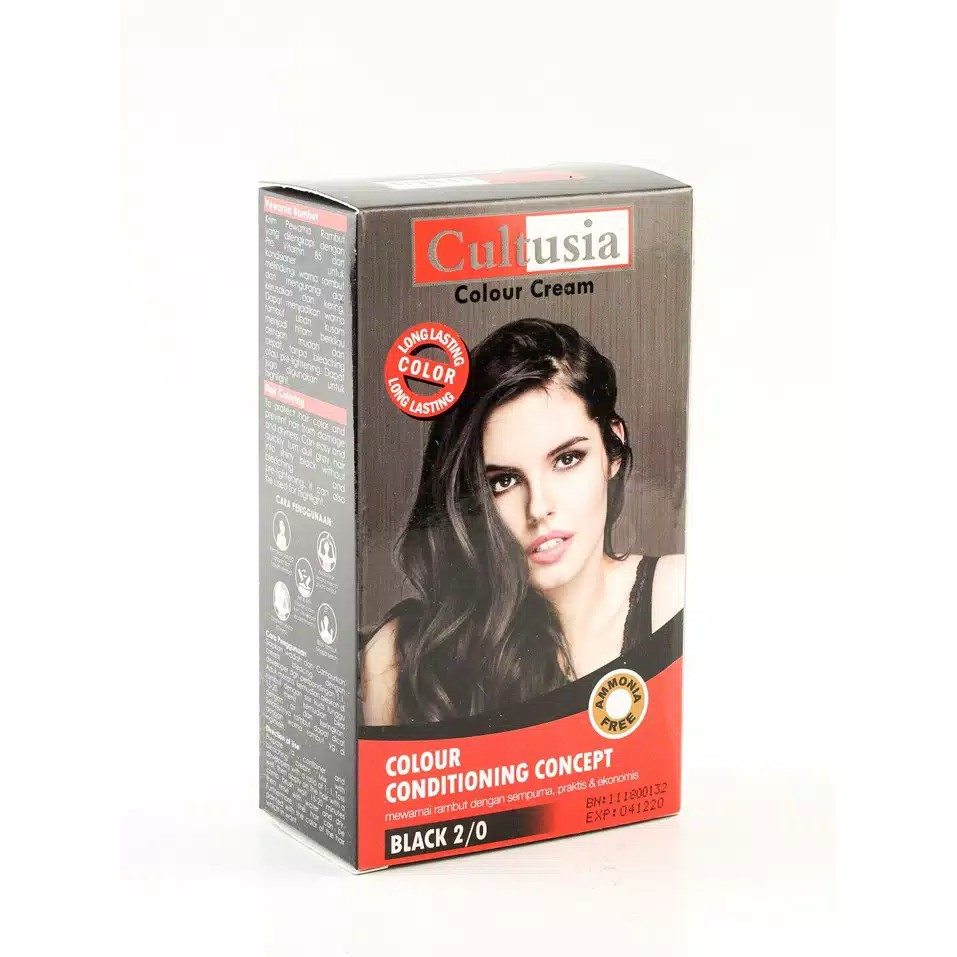 Cultusia Hair Color Black 2/0 30 ML