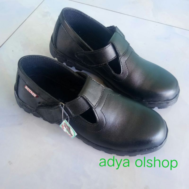 sepatu safety kulit asli sefty kretekan paskib