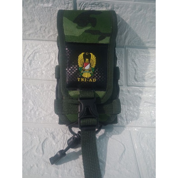 KEN SARUNG HP LORENG KOSTRAD TNI-AD TNI AD TAS PINGGANG HP LOGO TNI AD SARUNG HANDPHONE TNI AD