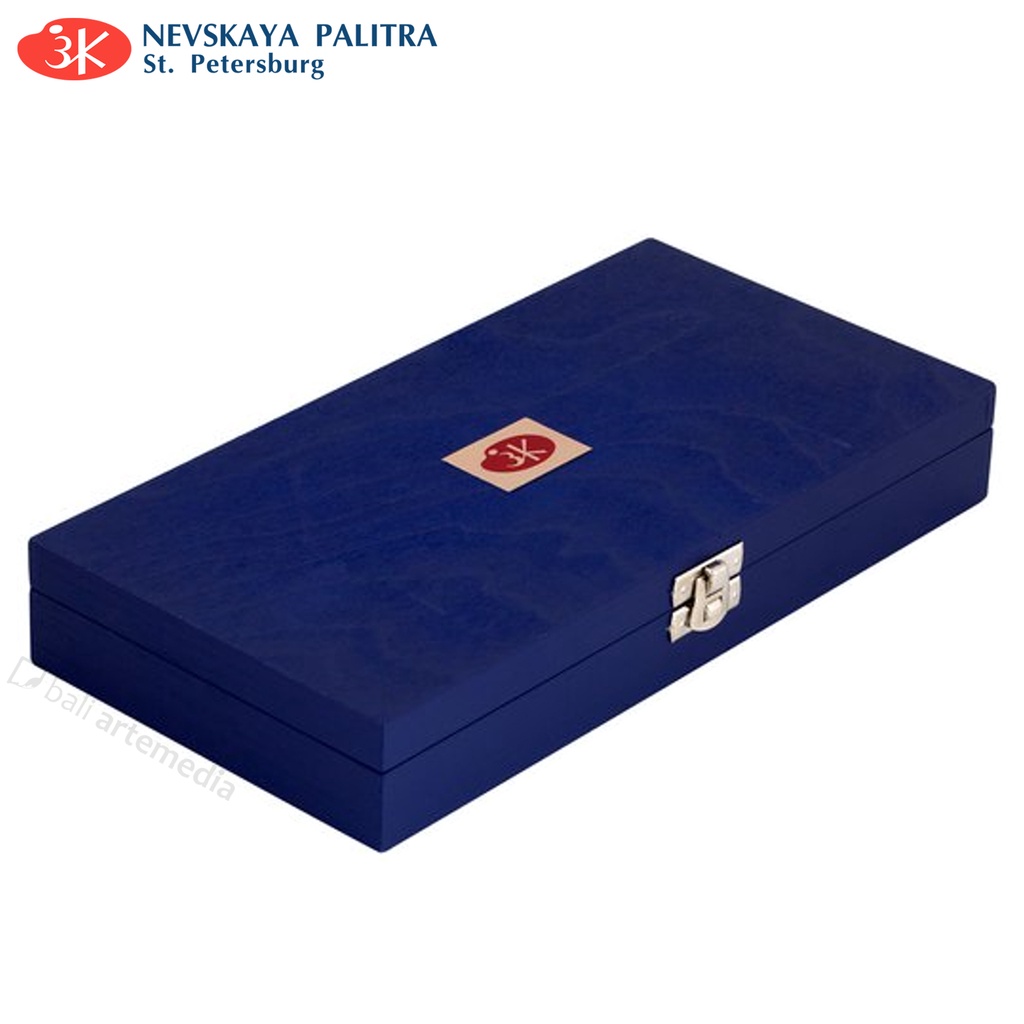 Nevskaya Palitra Artists’ Watercolours White Night Set 12 x 10ml Tube and 1 in Brush Wooden Box