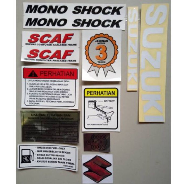 Stiker set rangka satria hiu