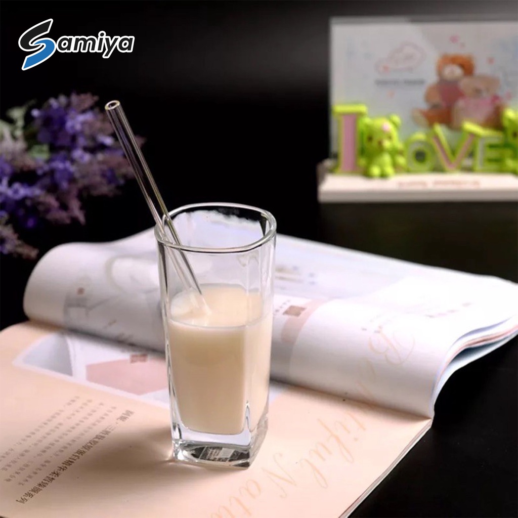 sedotan kaca borosilicate / glass straw