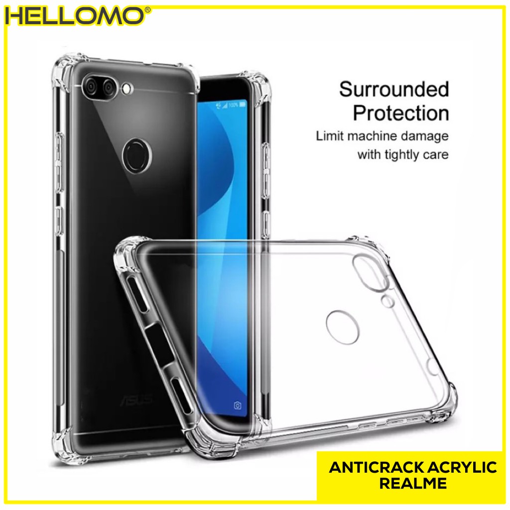 Case Anticrack Realme Anti Crack Realme Casing Anti Crack Akrilik Realme Hard Case Realme