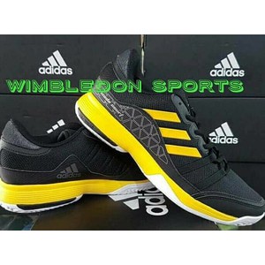 Sepatu ADIDAS BARRICADE COURT 2017 BLACK YELLOW/ SEPATU TENNIS ADIDAS