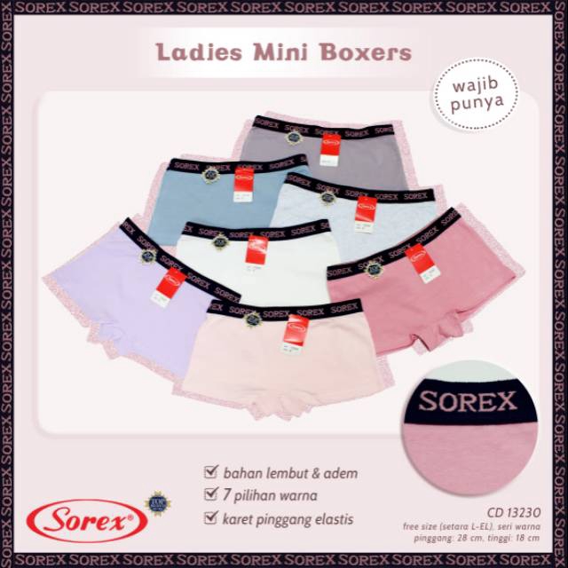  SOREX  Celana  Dalam  Wanita Model  Boxer Shopee Indonesia