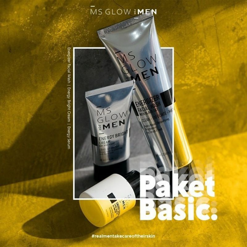 MS GLOW FOR MEN PAKET BASIC ORIGINAL,BPOM,ID RESMI/PAKET BASIC MS GLOW/PAKET MS GLOW MEN