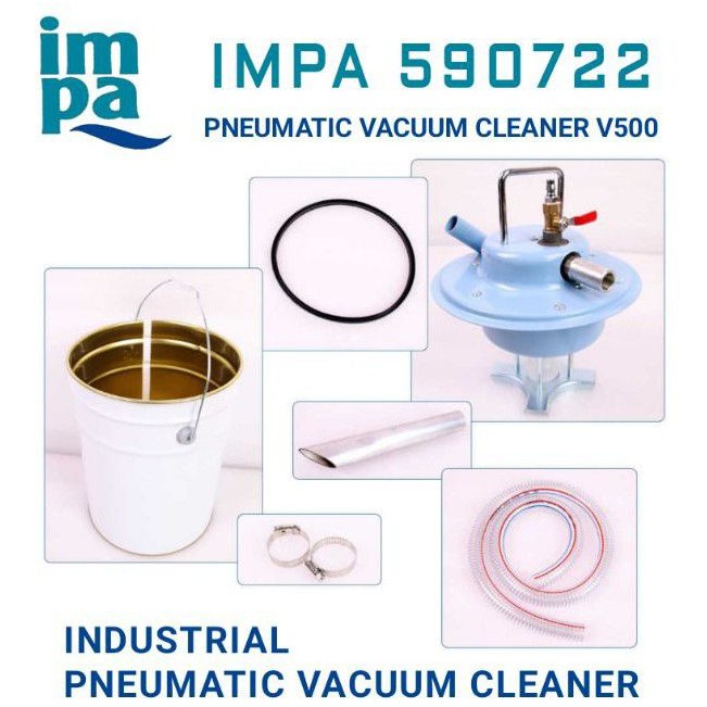 INDUSTRIAL PNEUMATIC VACUUM CLEANER V500 IMPA 590722 READY