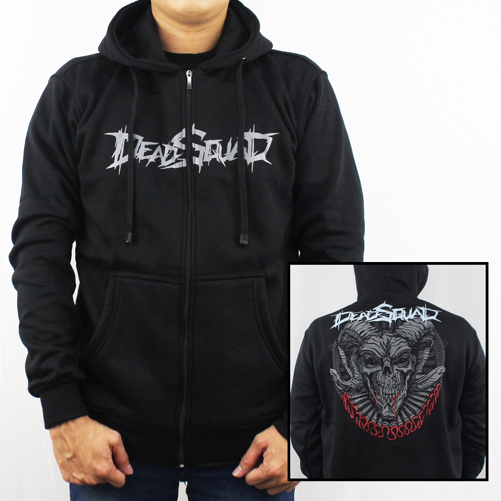 JAKET MUSIK UNDERGROUND DEADSQUAD M L XL XXL 4 - JAKET HOODIE DEADSQUAD - SWEATER HOODIE UNDERGROUND