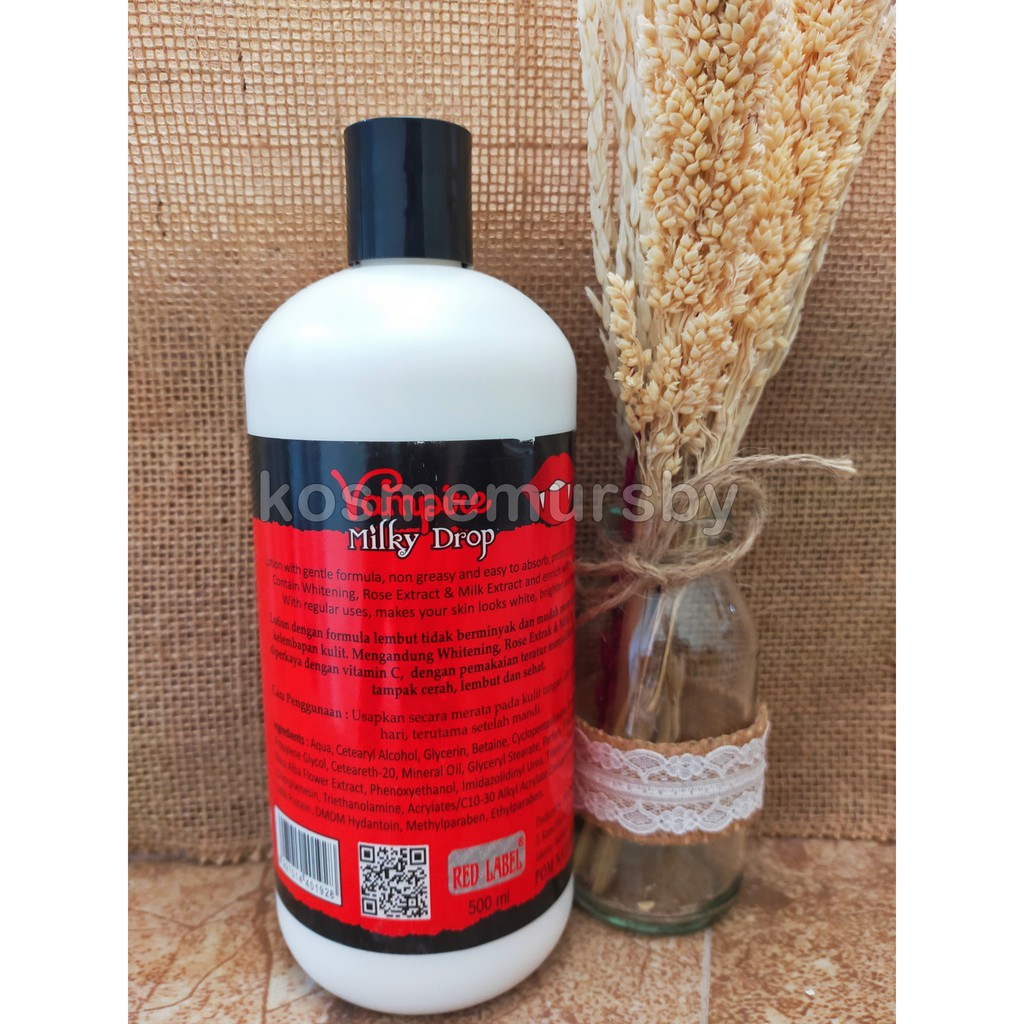 ORIGINAL BPOM HAND BODY LOTION VAMPIRE 500 ML WHITENING