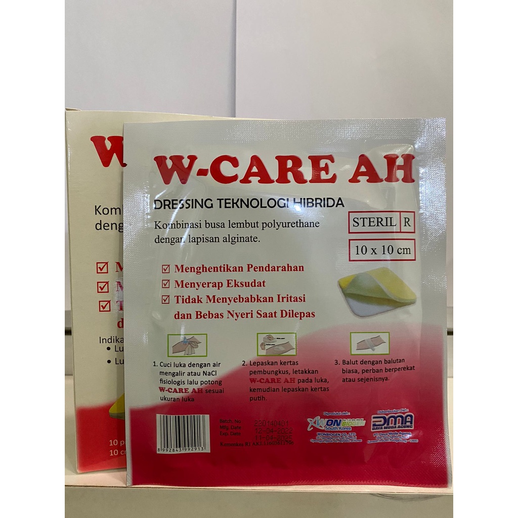 W Care AH / W-Care AH / Perban Balutan Untuk Luka