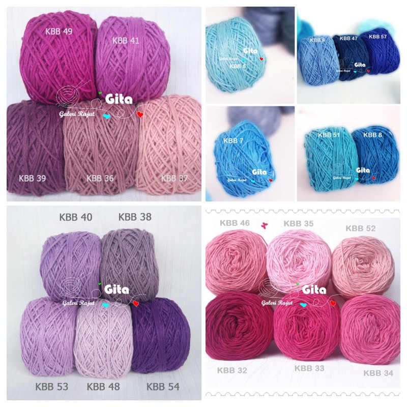 Benang Rajut Katun Bali Helai Besar/Benang Katun Bali Grosir/Benang Rajut Katun Big Ply