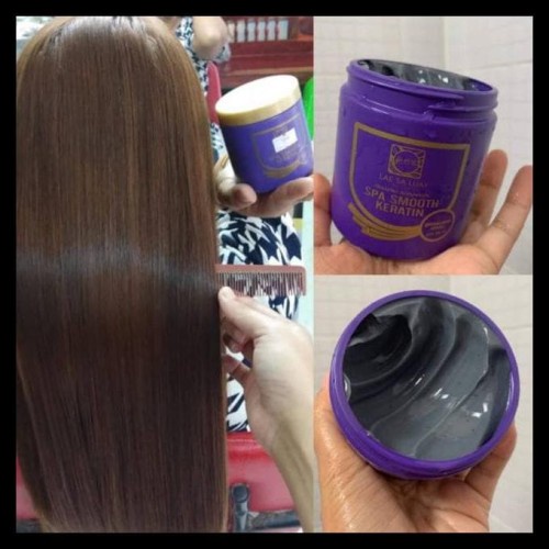 [COD] Lae Sa Luay Hair Spa Smooth Keratin Creambath Anti Kusut Rontok dan Ketombe I Treatment Rambut BPOM Original