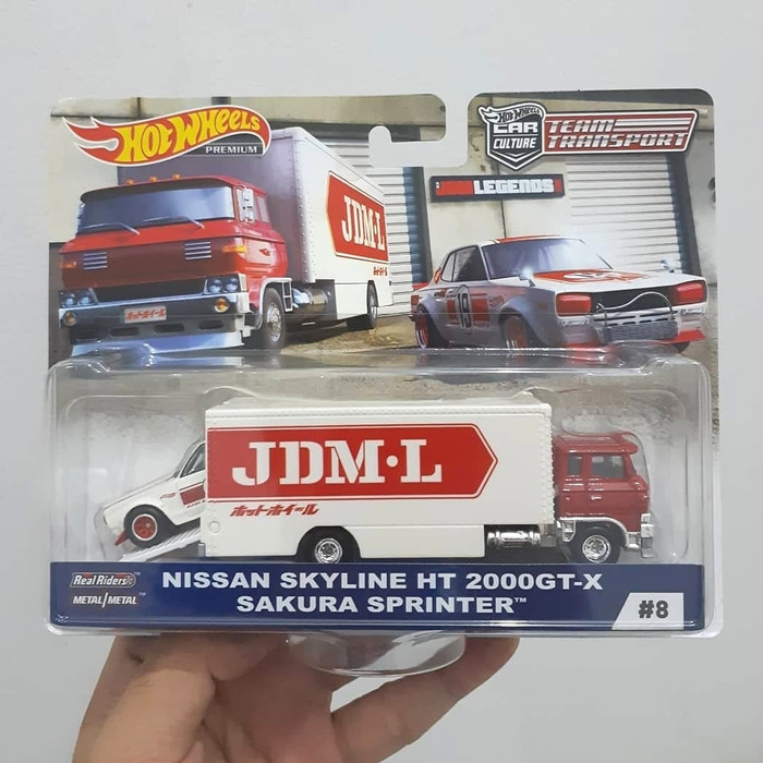 Hot Wheels Nissan Skyline HT 2000 GT-X Sakura Sprinter Team Transport
