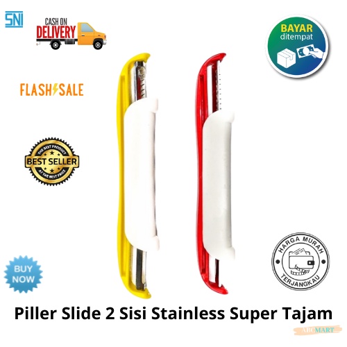 [BISA COD] Alat Pengupas 2 Sisi Stainless Super Tajam Peeler Pengupas Kulit Buah Sayuran Alat Kupas Parutan Murah Terlaris